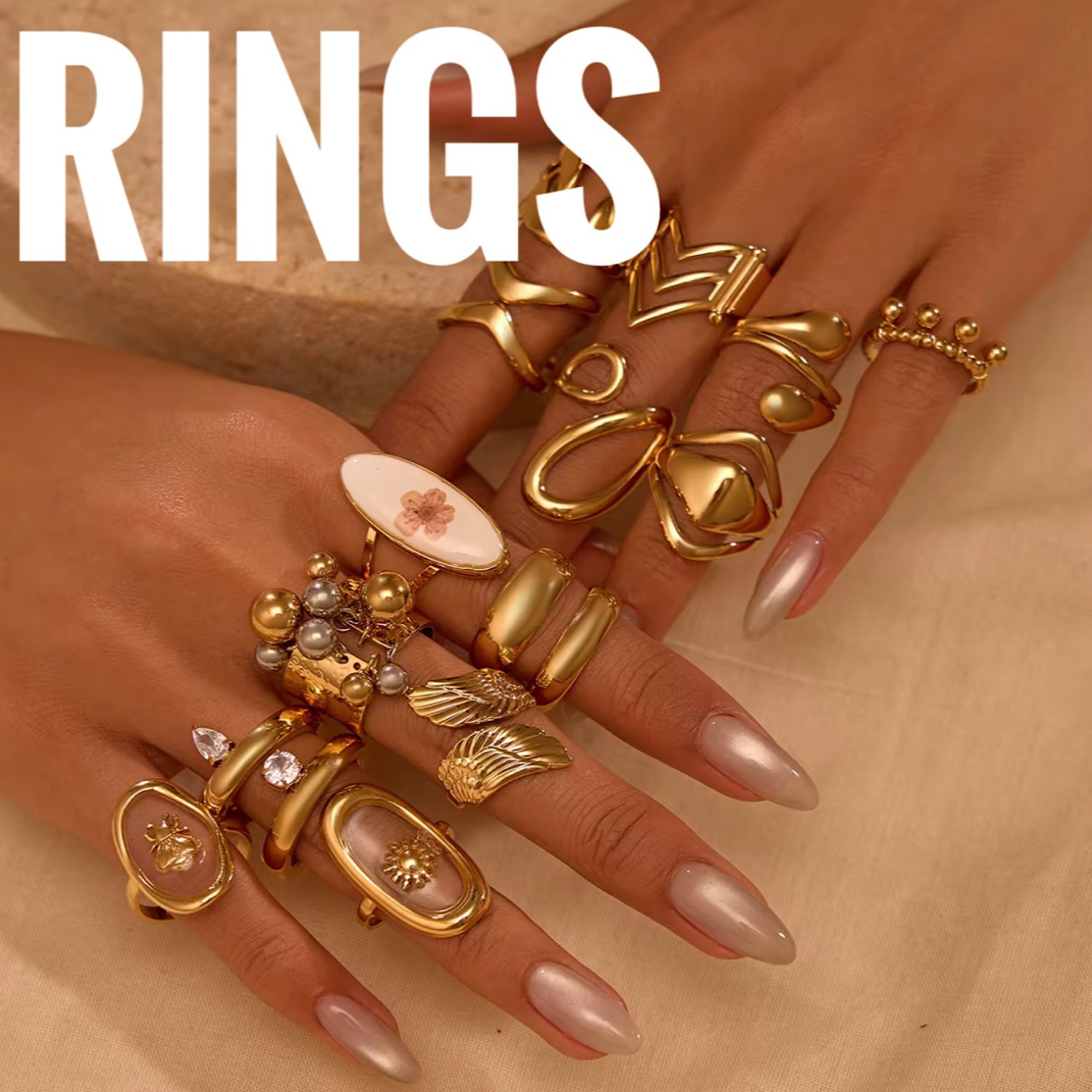 Wasserfeste Ringe – stilvoll, langlebig & vergoldet