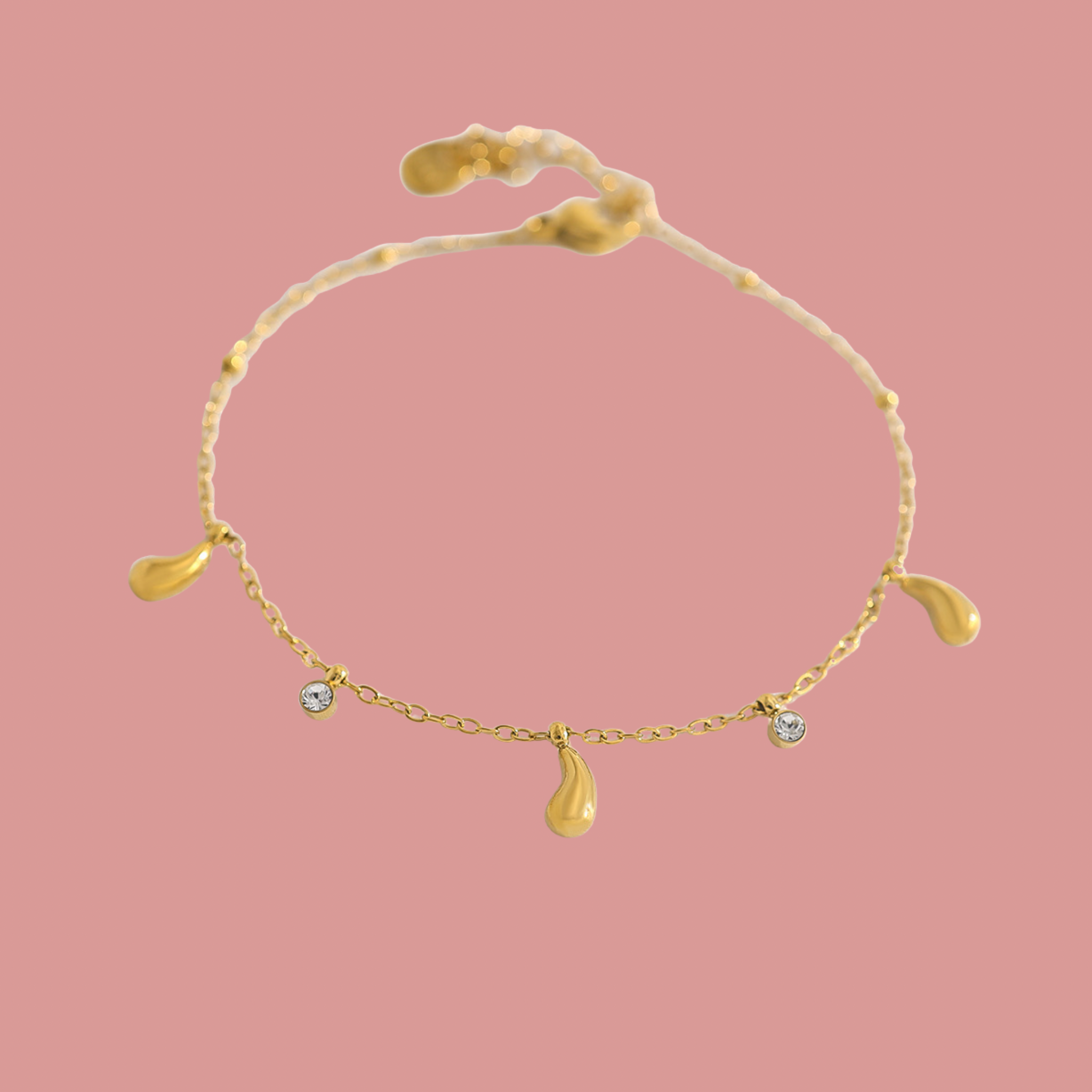 Golden Drop Armband
