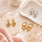 Amora Heart Hoops
