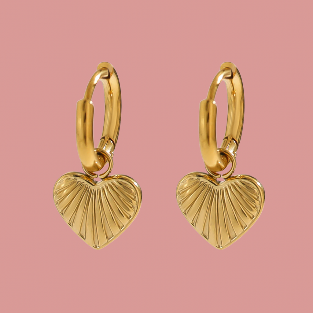 Amora Heart Hoops