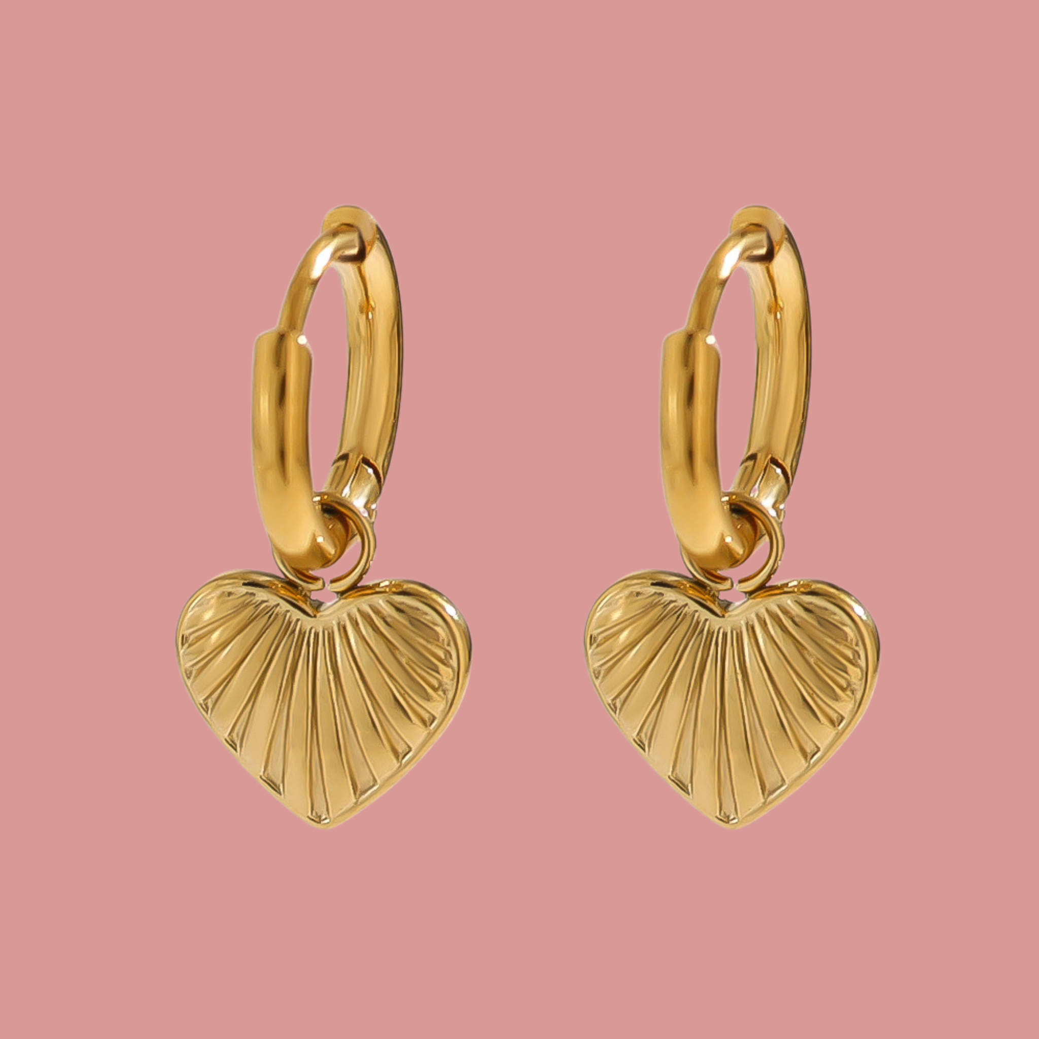 Amora Heart Hoops
