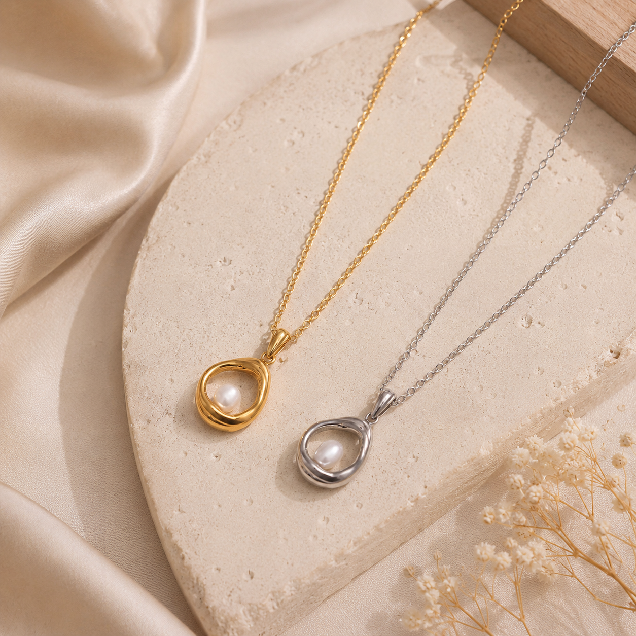 Pearl Halo Necklace