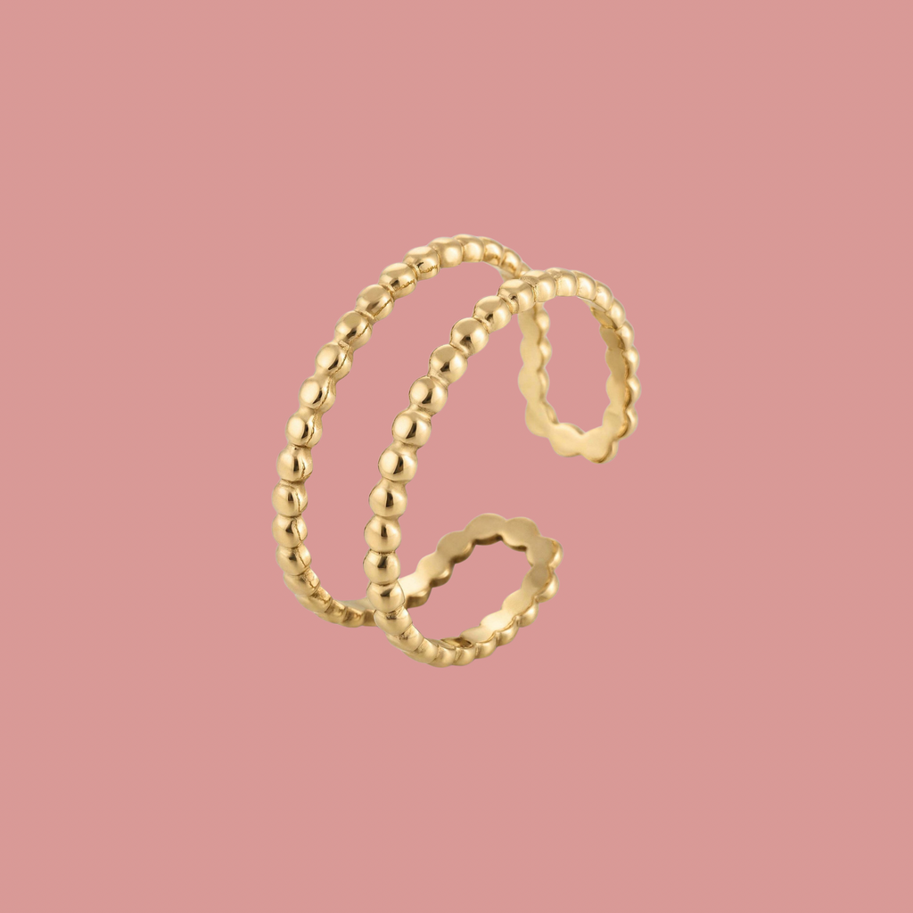 Golden Bead Ring