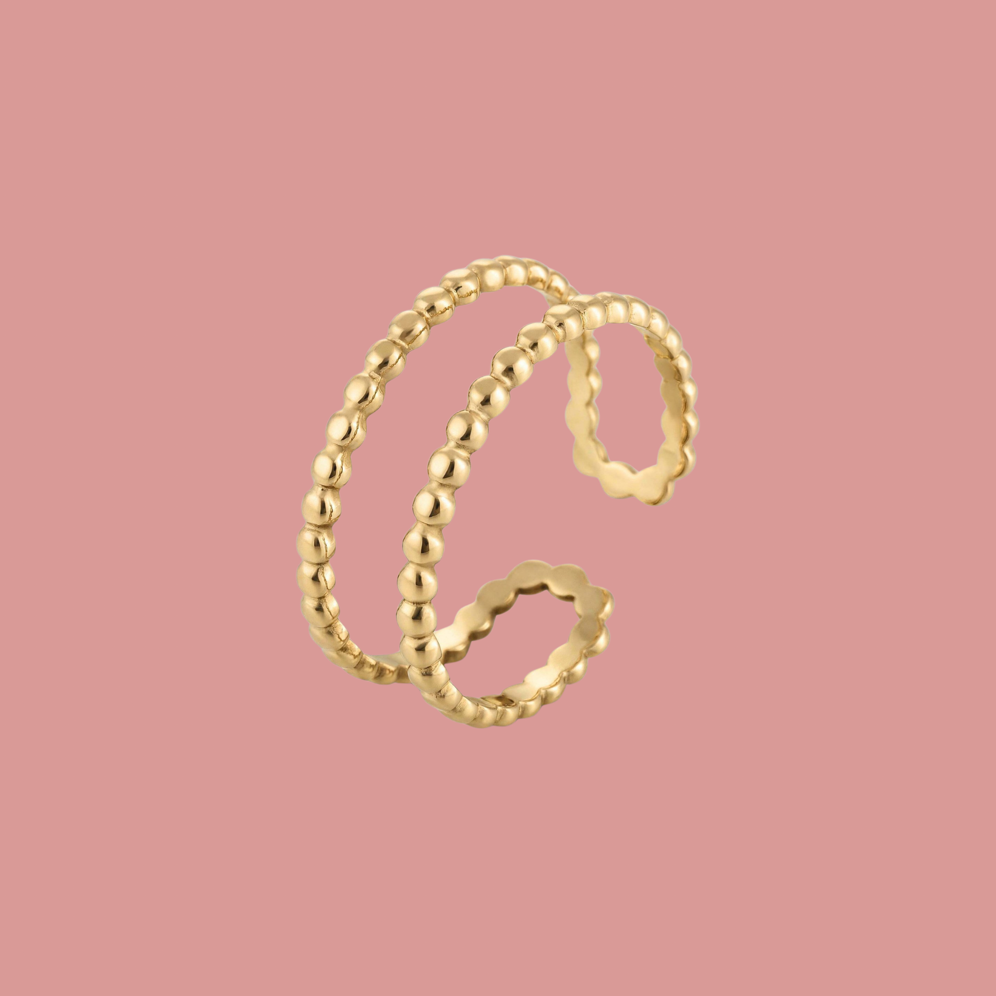 Golden Bead Ring