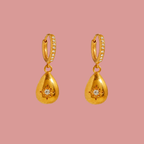 Golden Drop Hoops