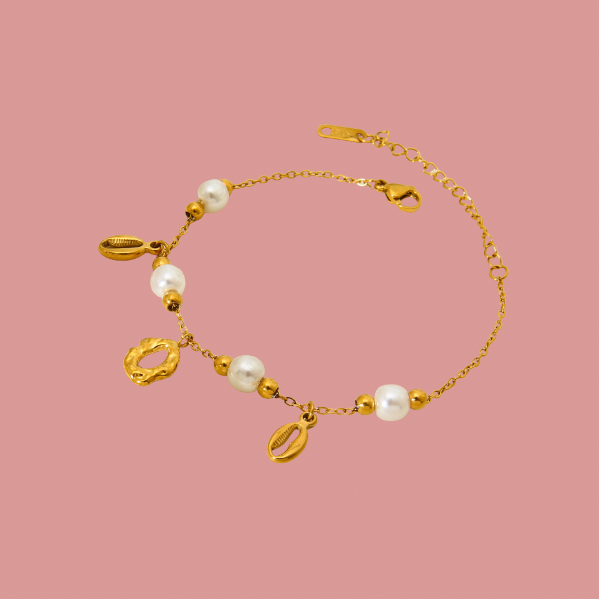 Pearl Charm Bracelet