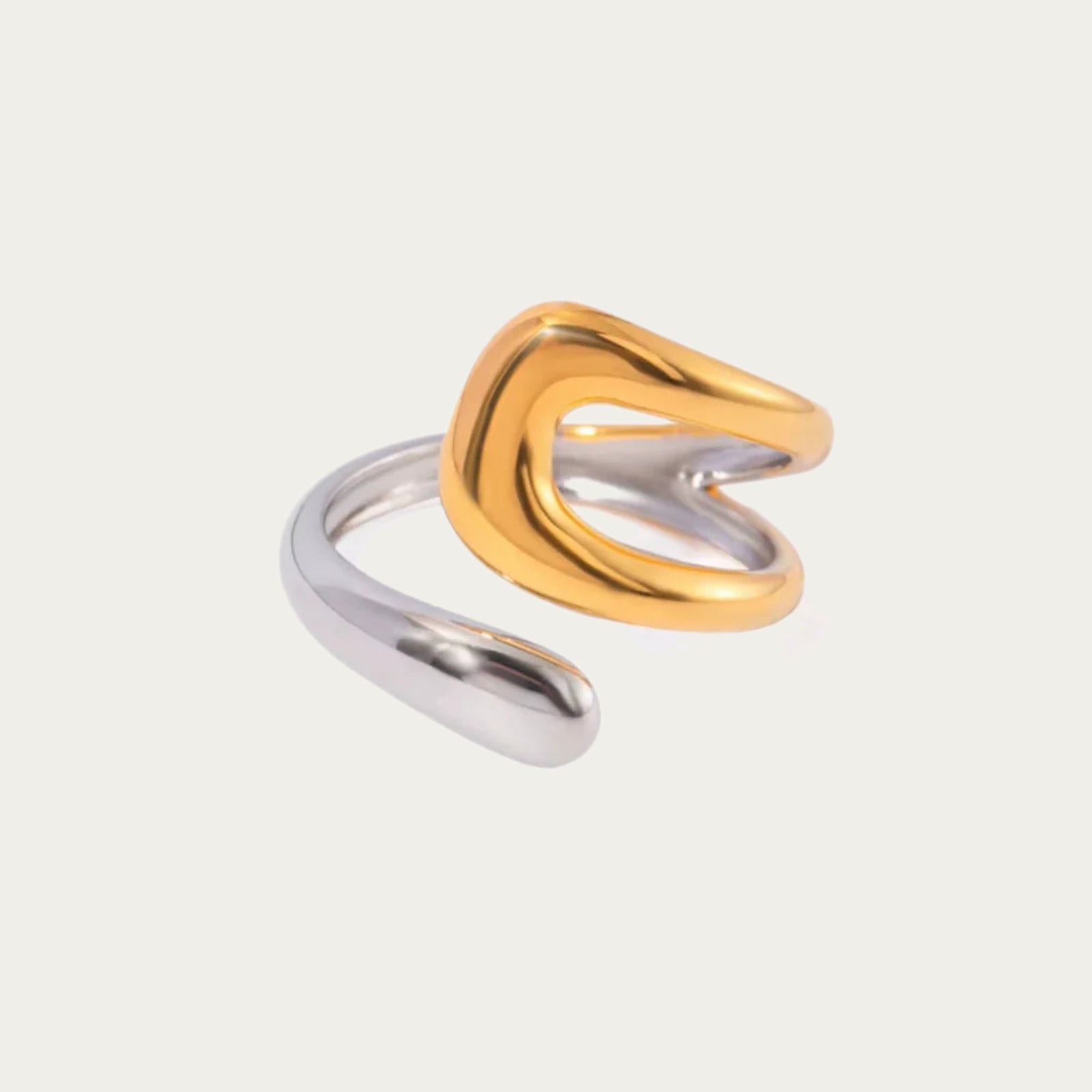byLamari Ivara Ring - Ring aus Edelstahl, wasserfest, Gold