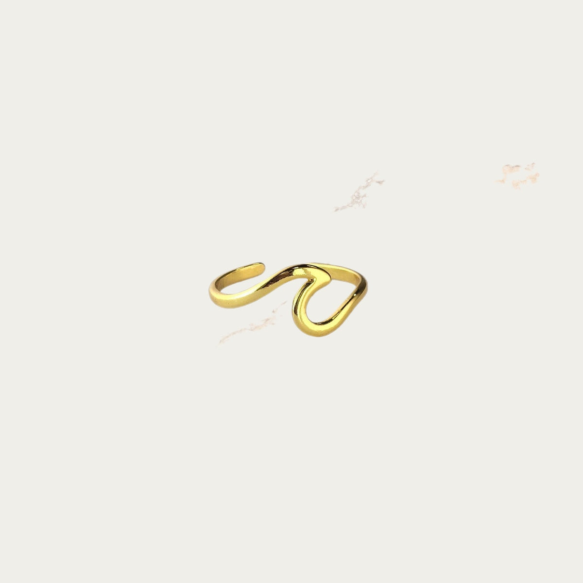 byLamari Pia Ring - Ring aus Edelstahl, wasserfest, Gold