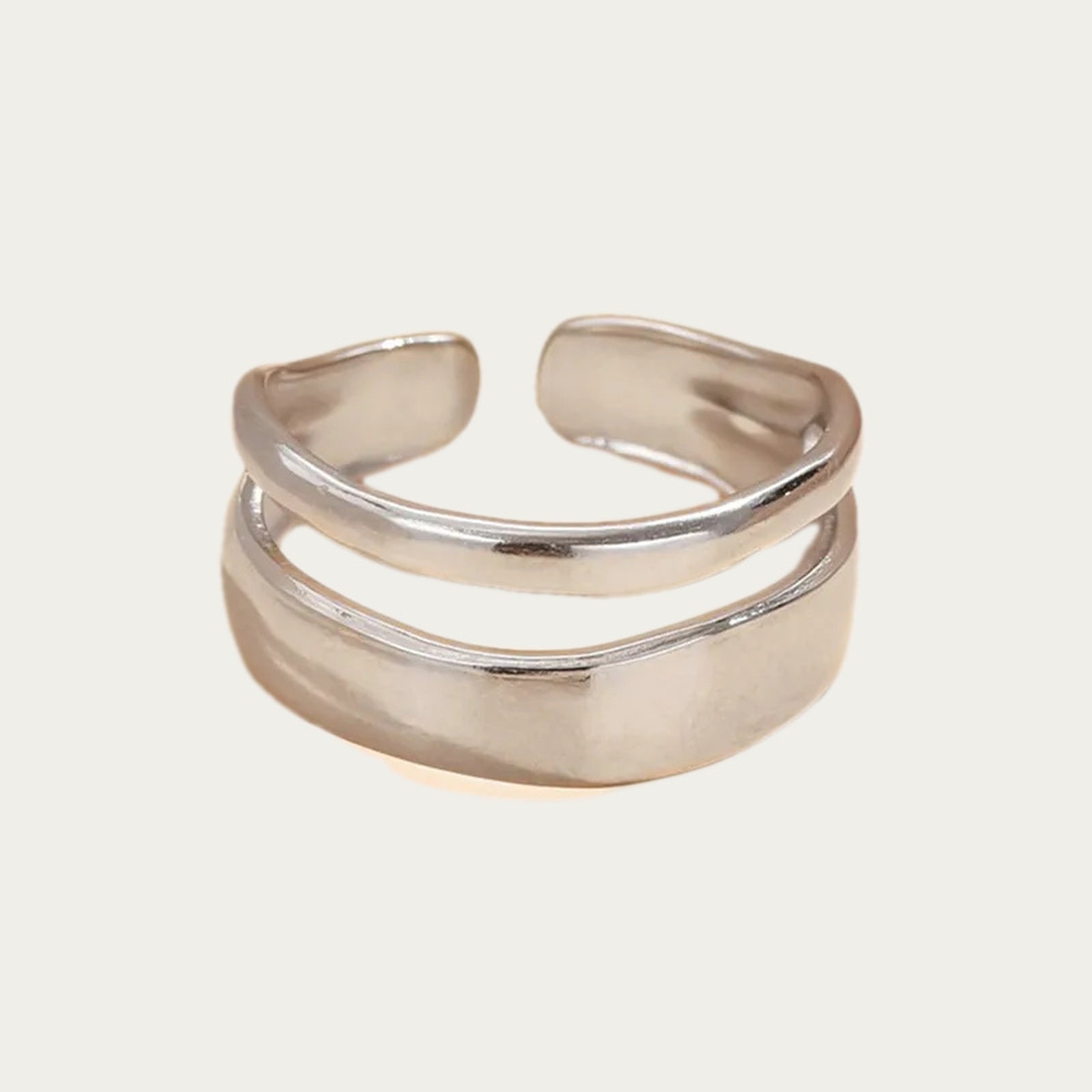 byLamari Ronja Ring - Ring aus Edelstahl, wasserfest, Silber