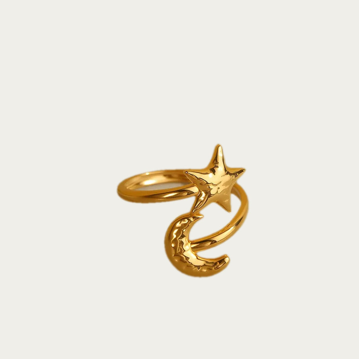 byLamari Zelia Ring - Ring aus Edelstahl, wasserfest, Gold