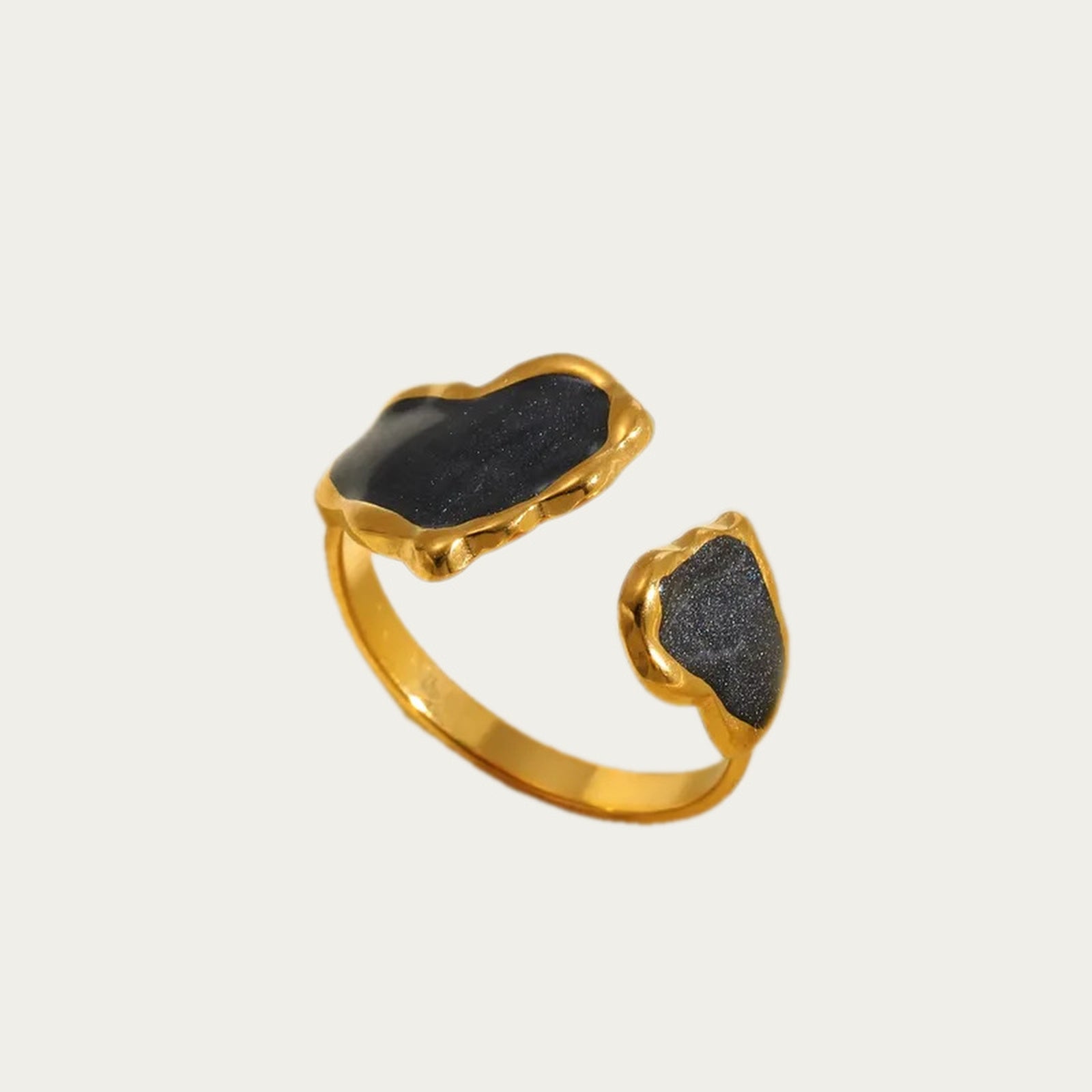 byLamari Zora Ring - Ring aus Edelstahl, wasserfest, Gold