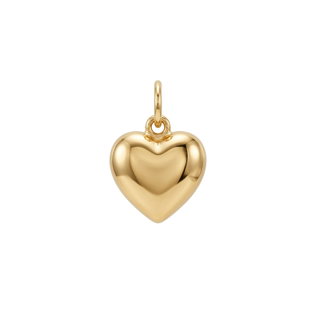 Herz Charm in Gold