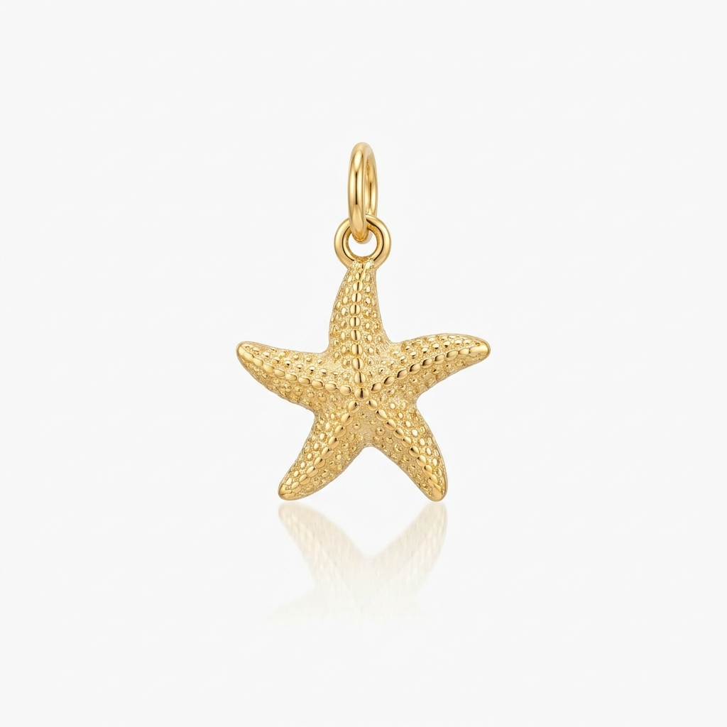 Seestern Charm in Gold