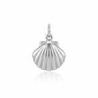 Muschel Charm in Silber