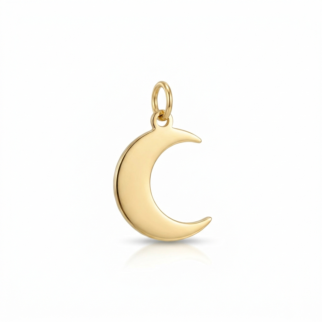 Mond Charm in Gold