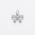 Schleife Charm in Silber