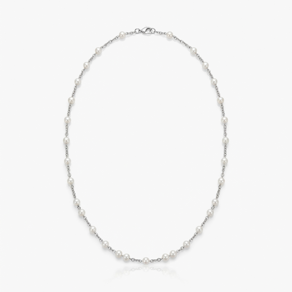 Perla Perlenkette in Silber