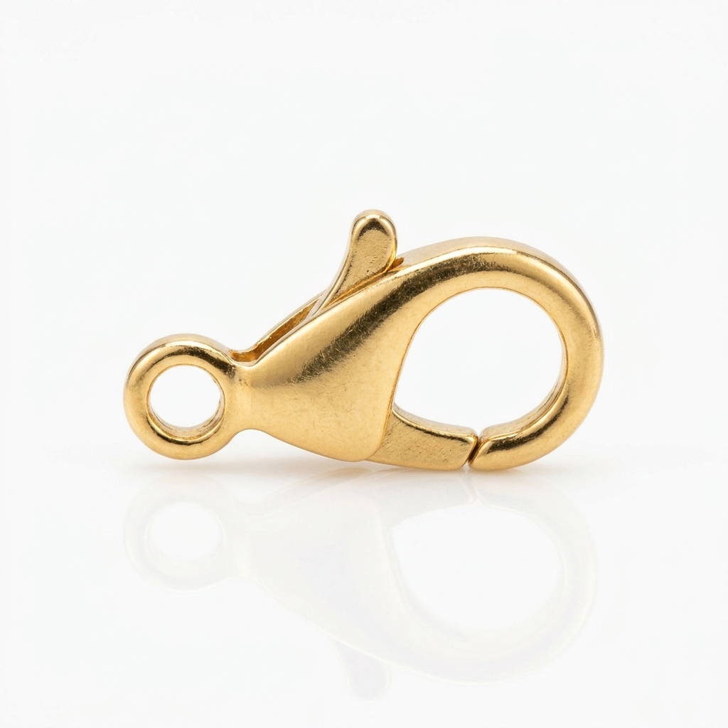 Karabiner klassisch in Gold
